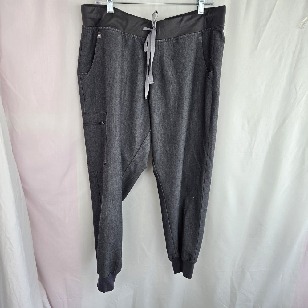FIGS Technical Collection Jogger Gray Scrub Pants Women's Size XL P Pockets